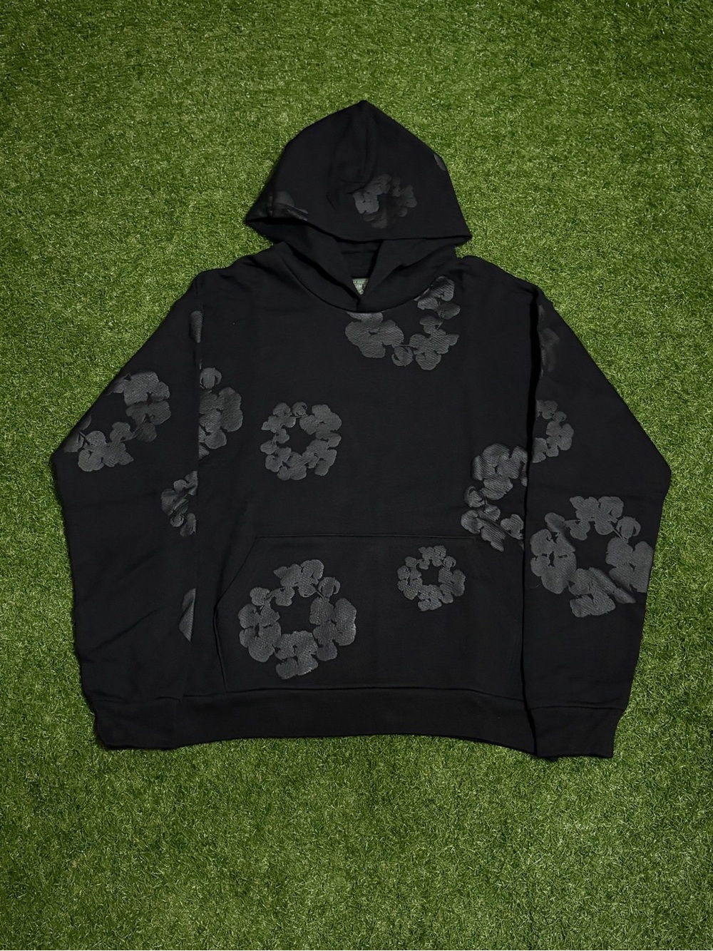 Black On Black Denim Tears Hoodie